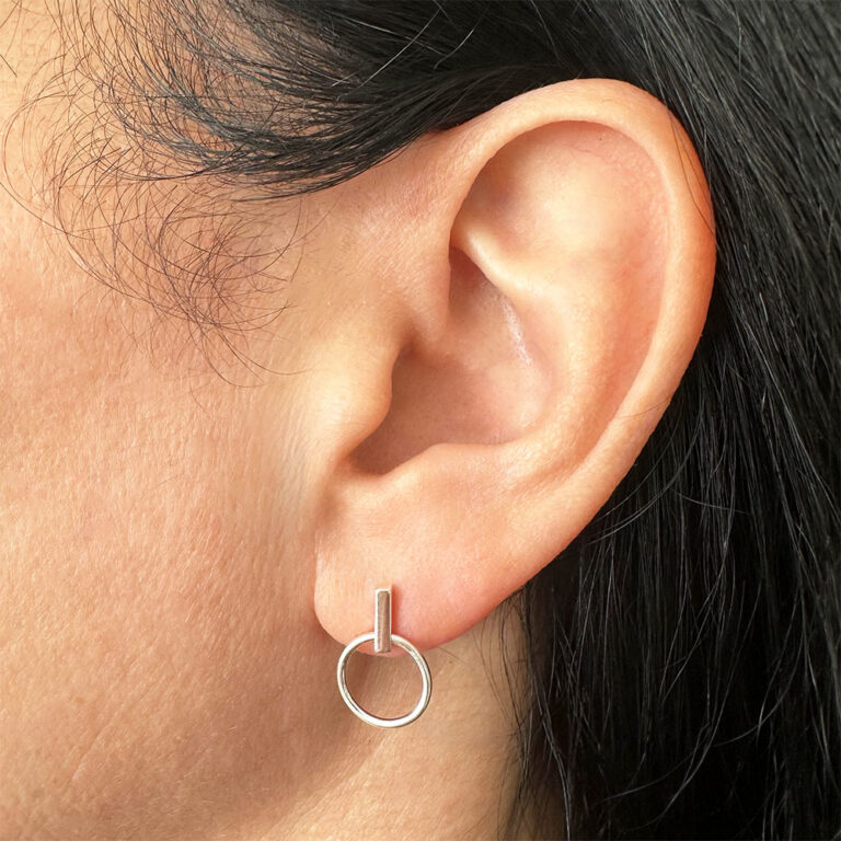 Line and Loop Earrings